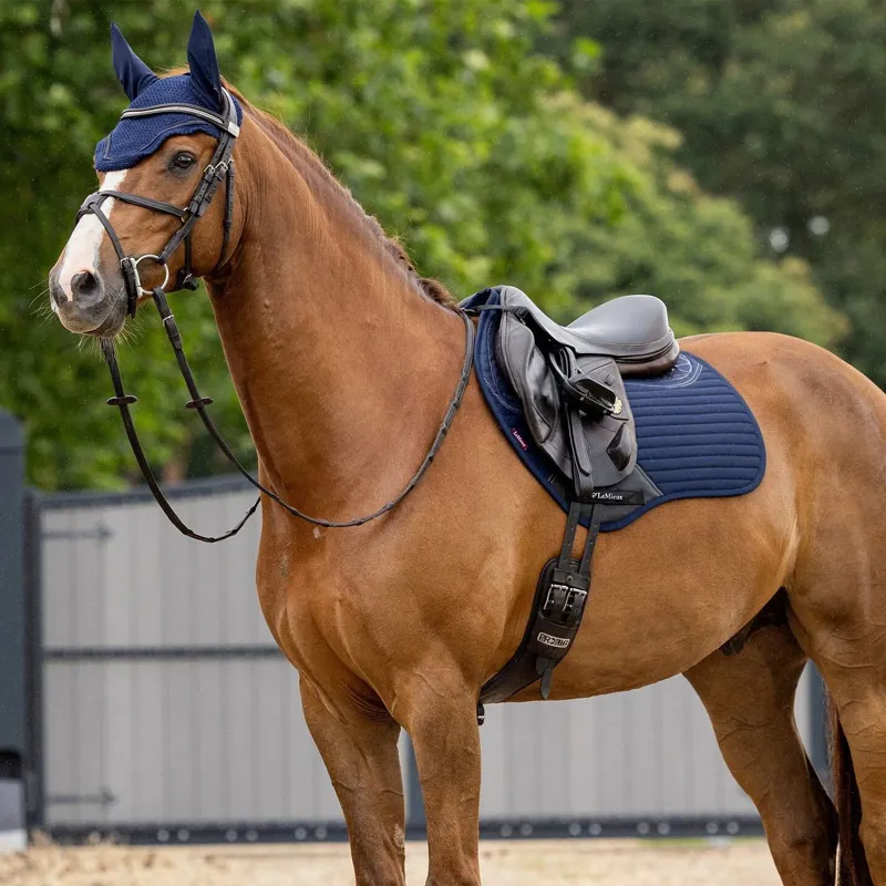 LeMieux Soft Shell Anti Slip Close Contact Saddle Pad - Navy-2