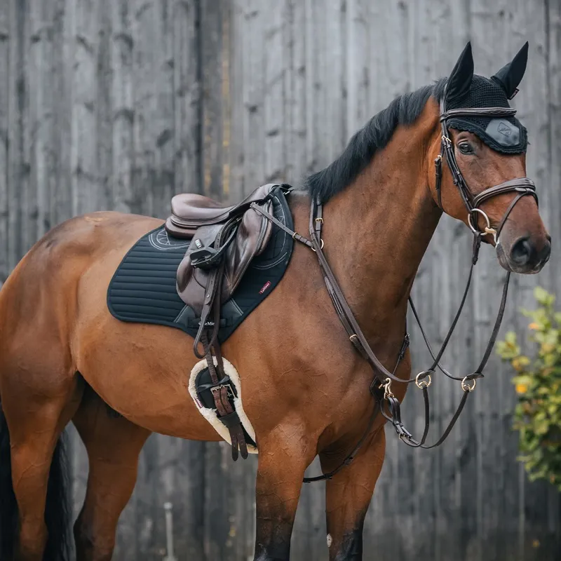 LeMieux Soft Shell Anti Slip Close Contact Saddle Pad - Black-1