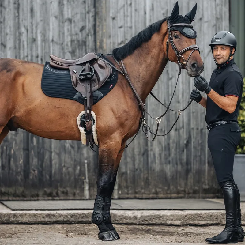 LeMieux Soft Shell Anti Slip Close Contact Saddle Pad - Black-2