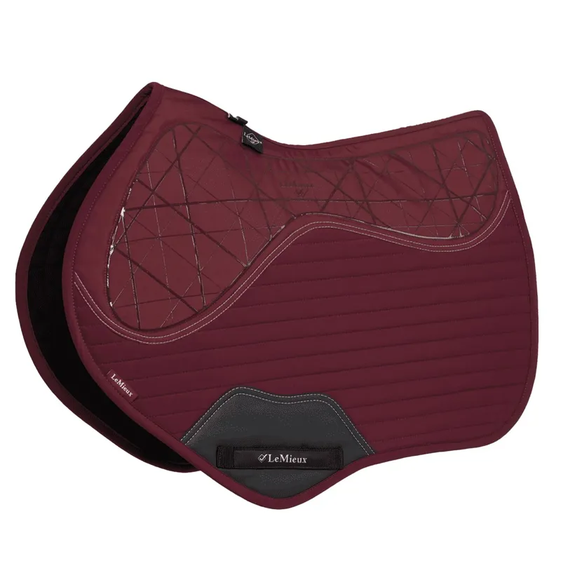 LeMieux Soft Shell Anti Slip Close Contact Saddle Pad - Burgundy