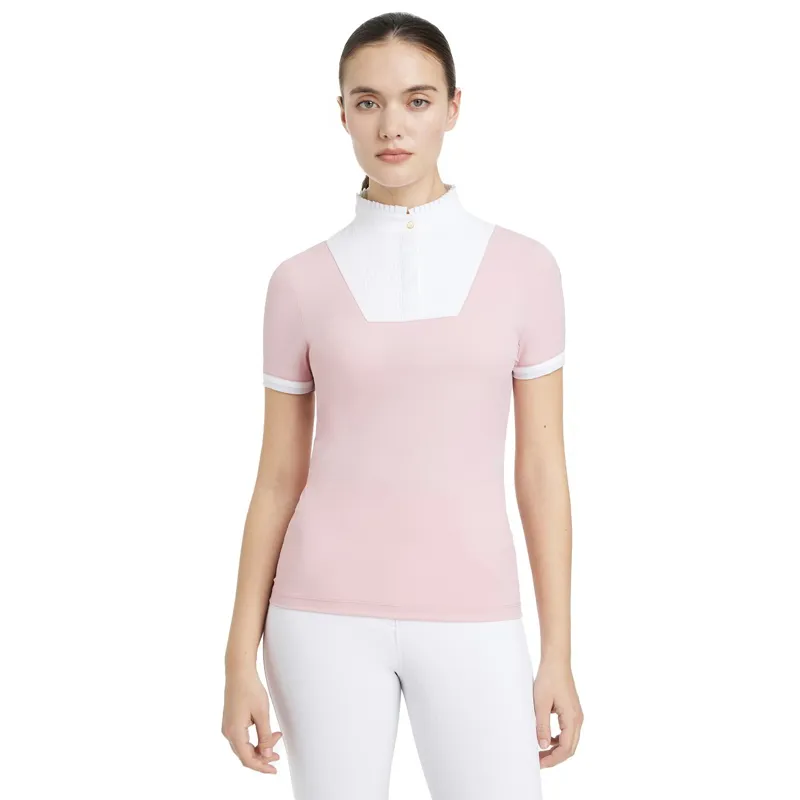 LeMieux Sophia Ladies Short Sleeve Pleated Show Shirt - Blossom