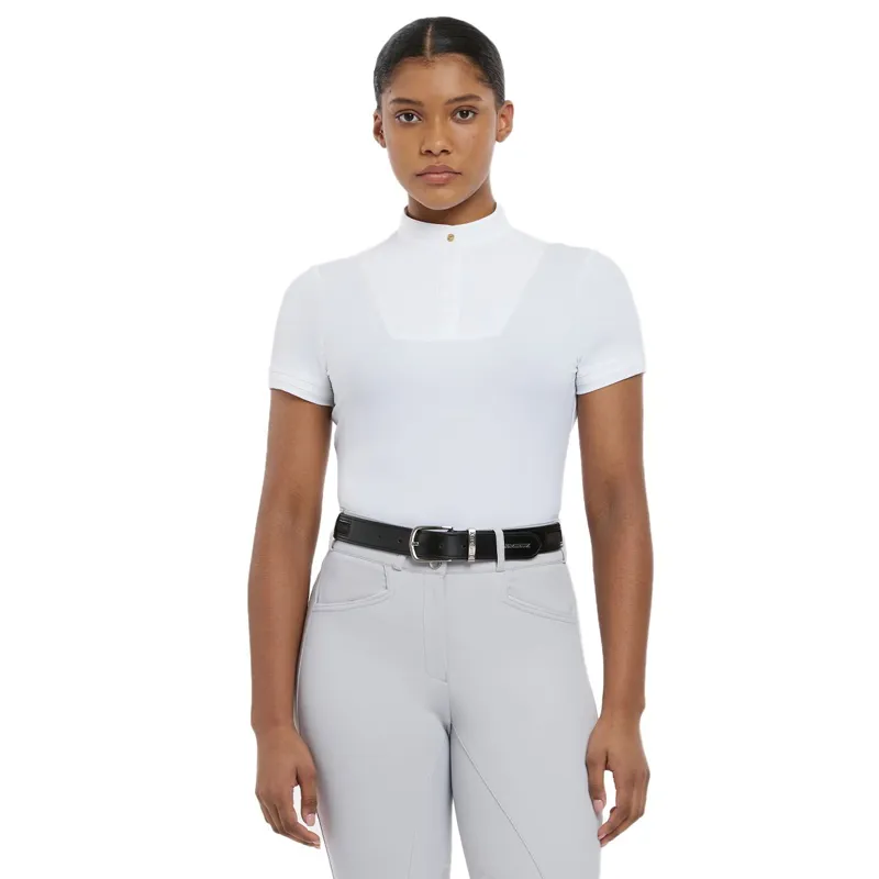 LeMieux Sophia Ladies Short Sleeve Show Shirt - White-5