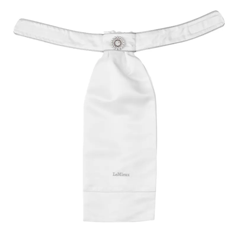 LeMieux Sparkle Stock Tie - White-1