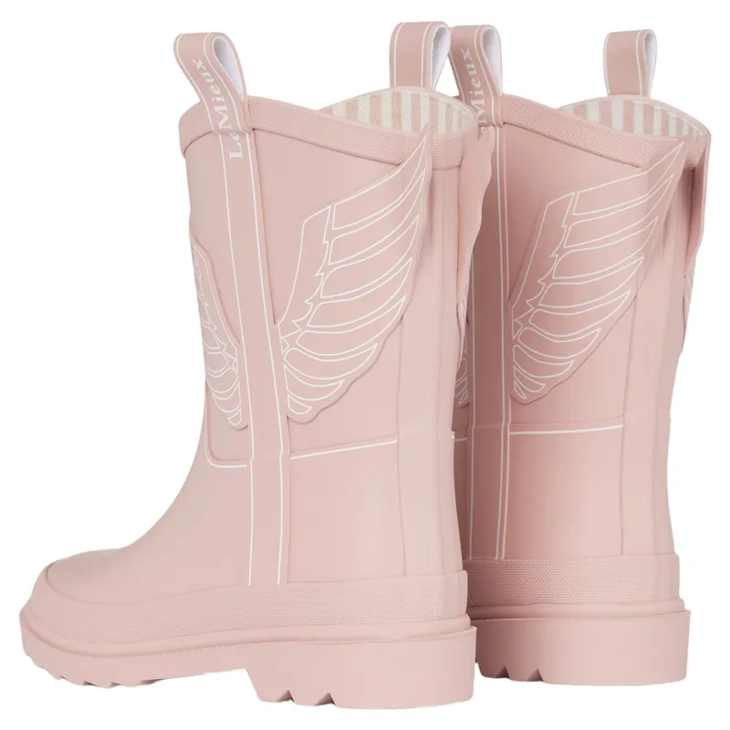 LeMieux Splash Western Junior Rain Boots - Pink-2