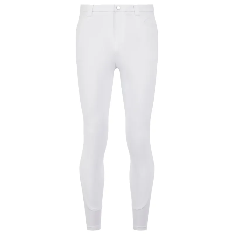 LeMieux Sport Knee Grip Men's Competition Breeches - White-1