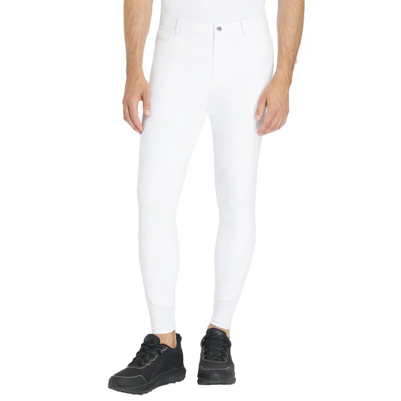 LeMieux Sport Knee Grip Men's Competition Breeches - White