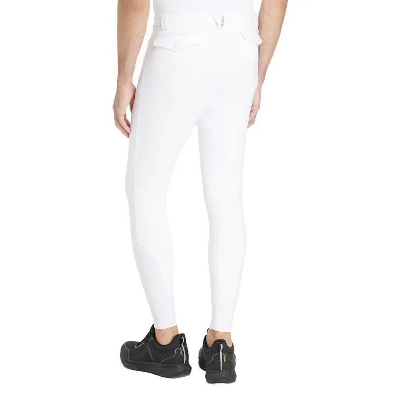 LeMieux Sport Knee Grip Men's Competition Breeches - White-2