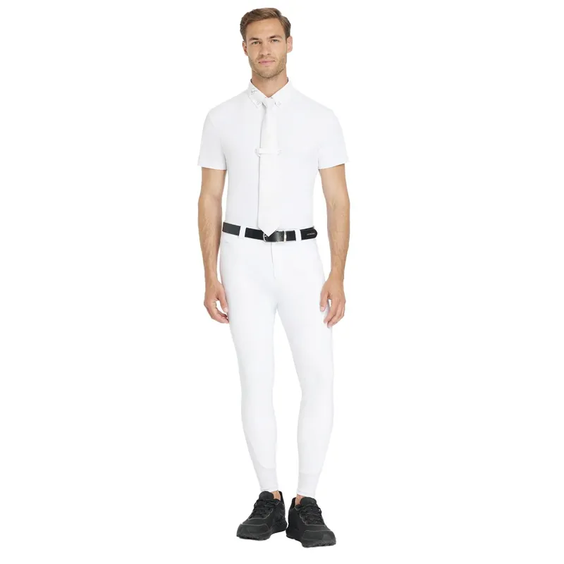 LeMieux Sport Knee Grip Men's Competition Breeches - White-4