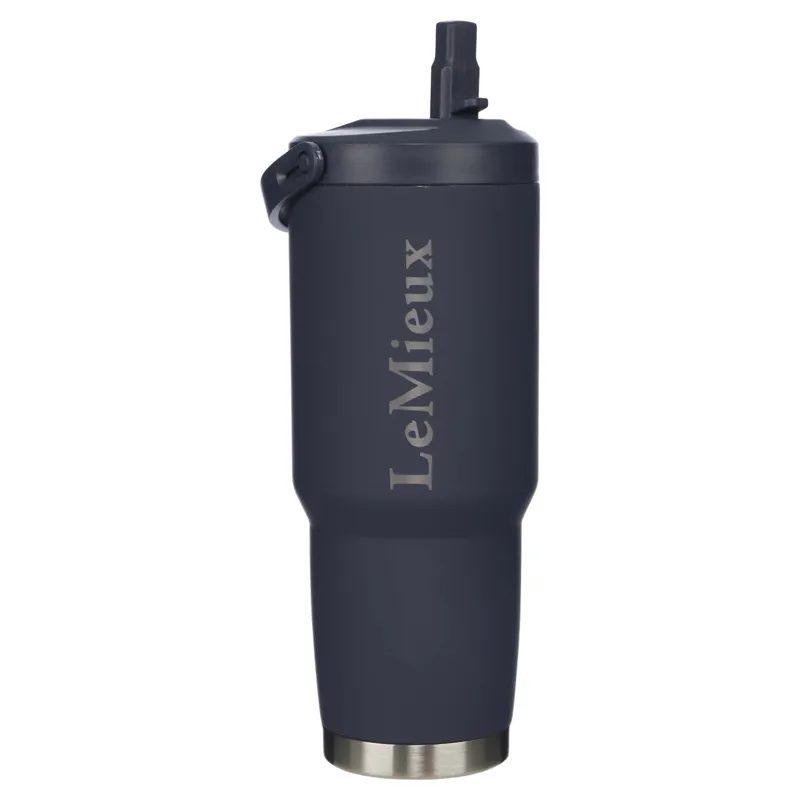 LeMieux Sports Flip Cup Water Bottle - Navy
