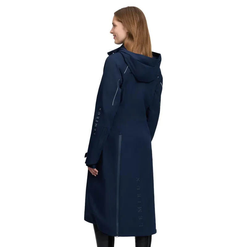 LeMieux Stormwear Performance Women's Waterproof Riding Coat - Navy-3