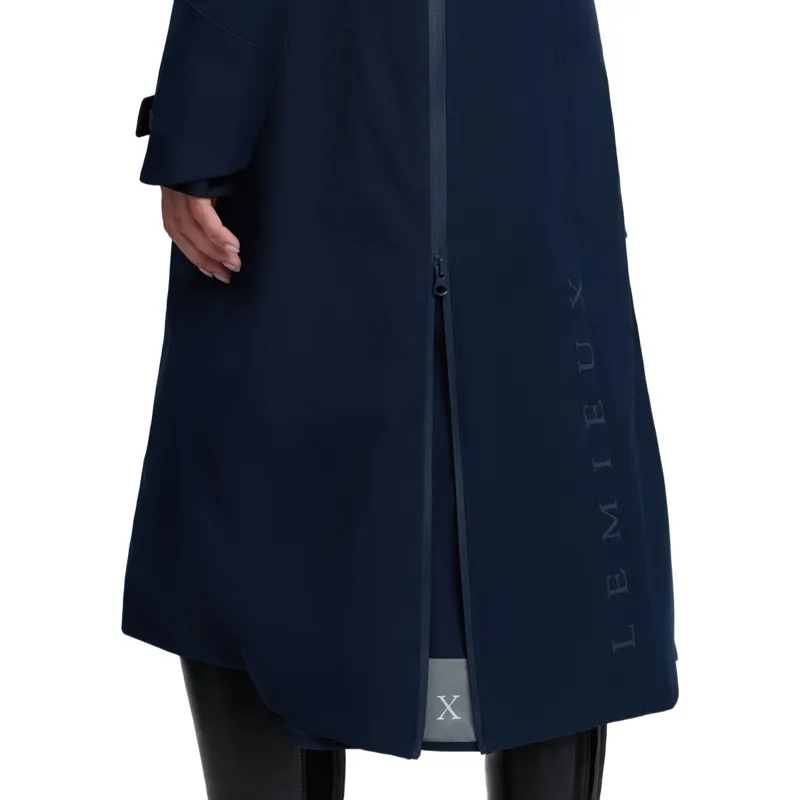 LeMieux Stormwear Performance Women's Waterproof Riding Coat - Navy-10