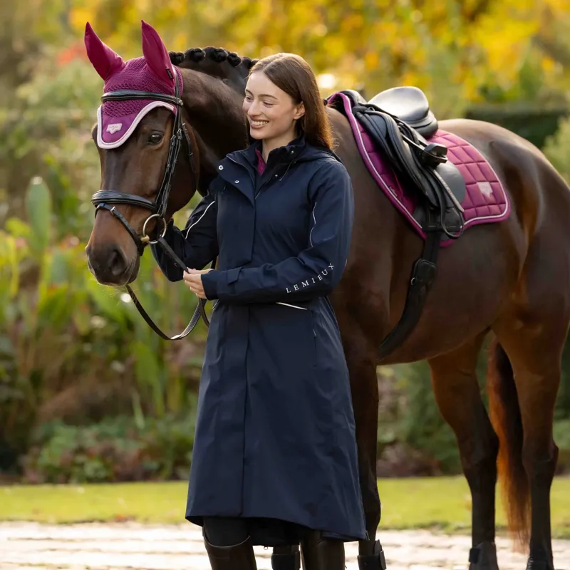 LeMieux Stormwear Performance Women's Waterproof Riding Coat - Navy-7