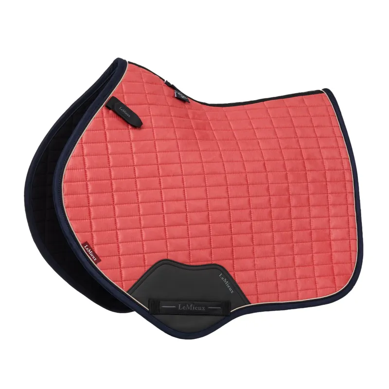 LeMieux Suede Close Contact Saddle Pad - Cranberry