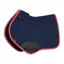 LeMieux Suede Close Contact Saddle Pad - Navy/Cranberry
