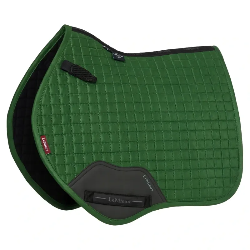LeMieux Suede Close Contact Saddle Pad - Hunter Green