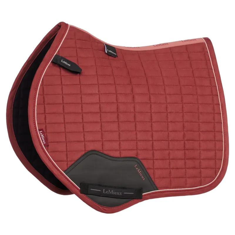 LeMieux Suede Close Contact Saddle Pad - Russet