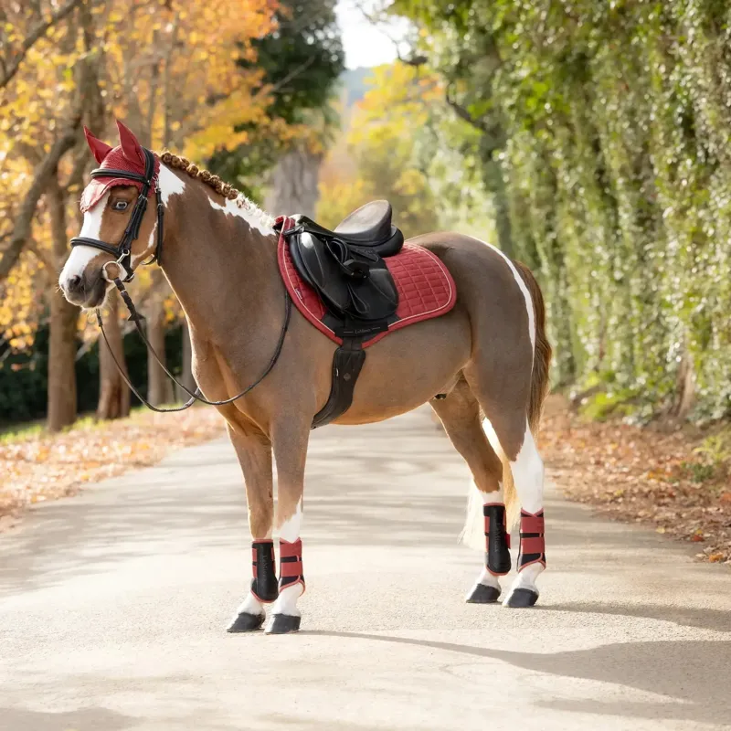 LeMieux Suede Close Contact Saddle Pad - Russet-5