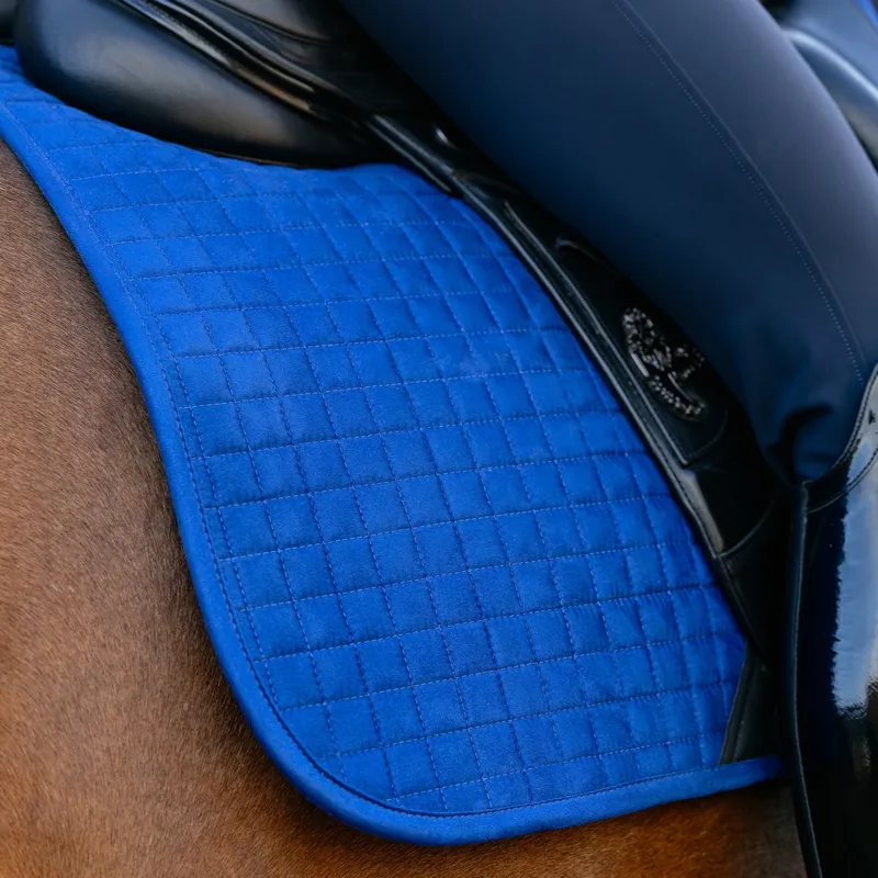 LeMieux Suede Dressage Saddle Pad - Benetton Blue-3