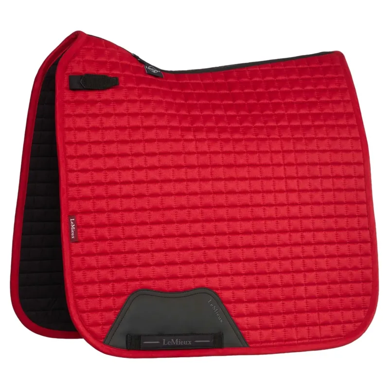 LeMieux Suede Dressage Saddle Pad - Chilli