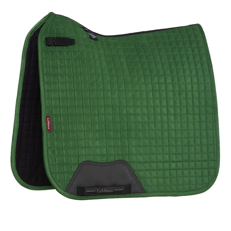 LeMieux Suede Dressage Saddle Pad - Hunter Green