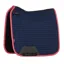 LeMieux Suede Dressage Saddle Pad - Navy/Cranberry