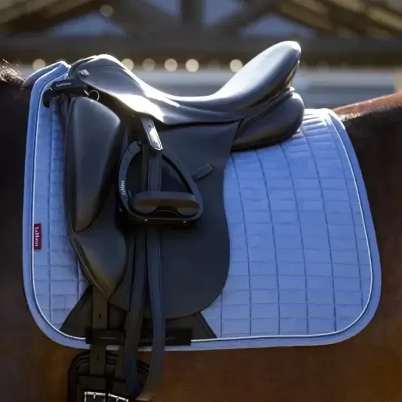 LeMieux Suede Dressage Saddle Pad - Powder Blue-4