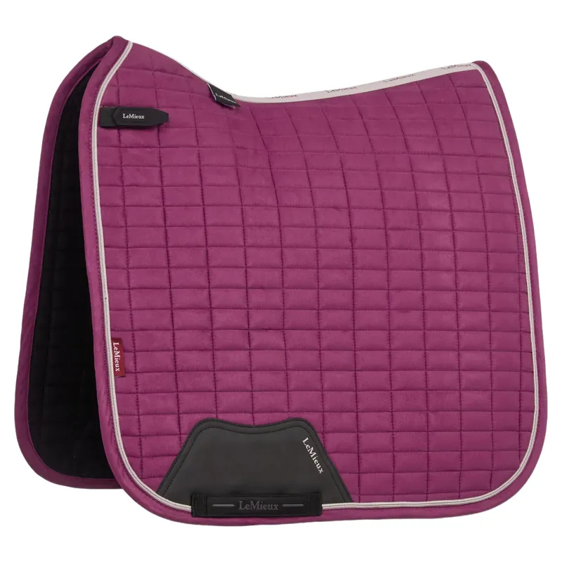 LeMieux Suede Dressage Saddle Pad - Blackberry