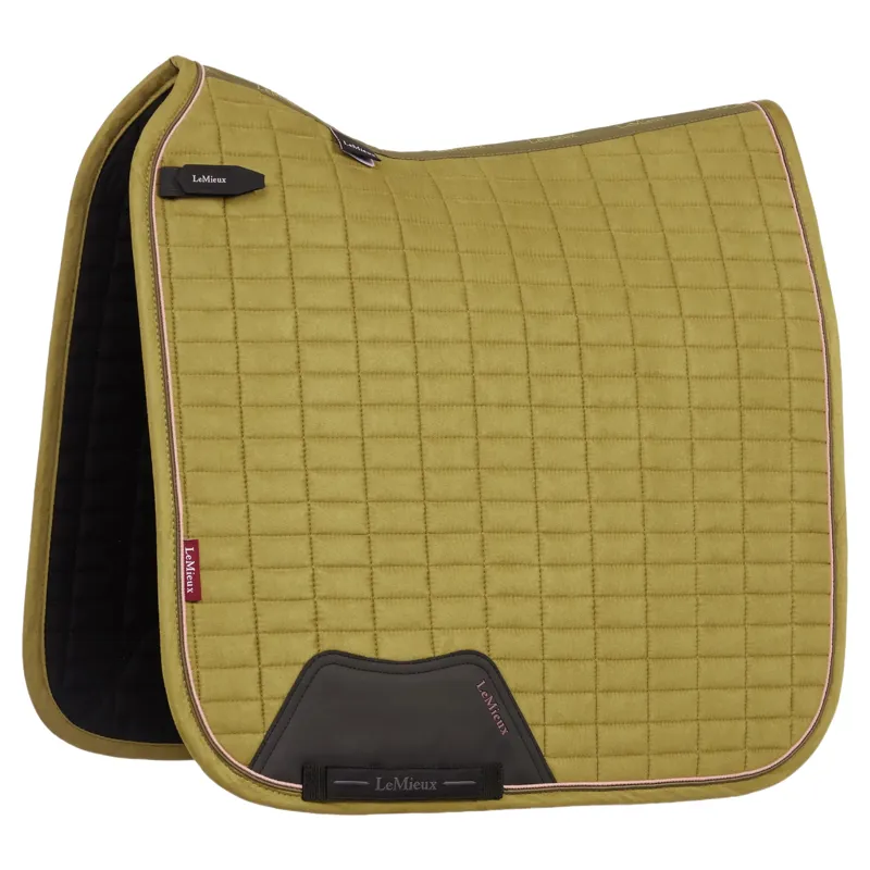 LeMieux Suede Dressage Saddle Pad - Gooseberry
