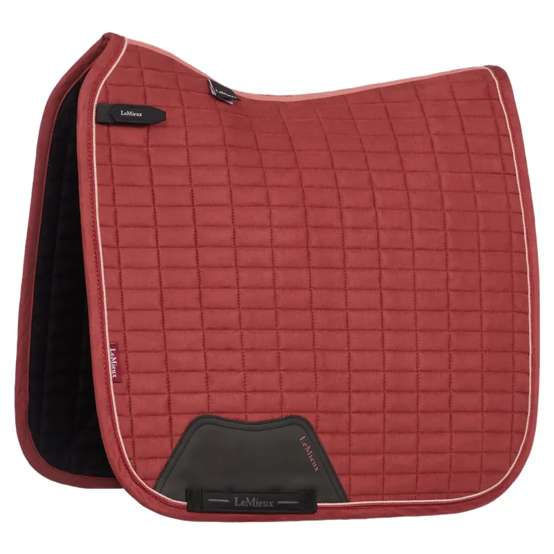 LeMieux Suede Dressage Saddle Pad - Russet
