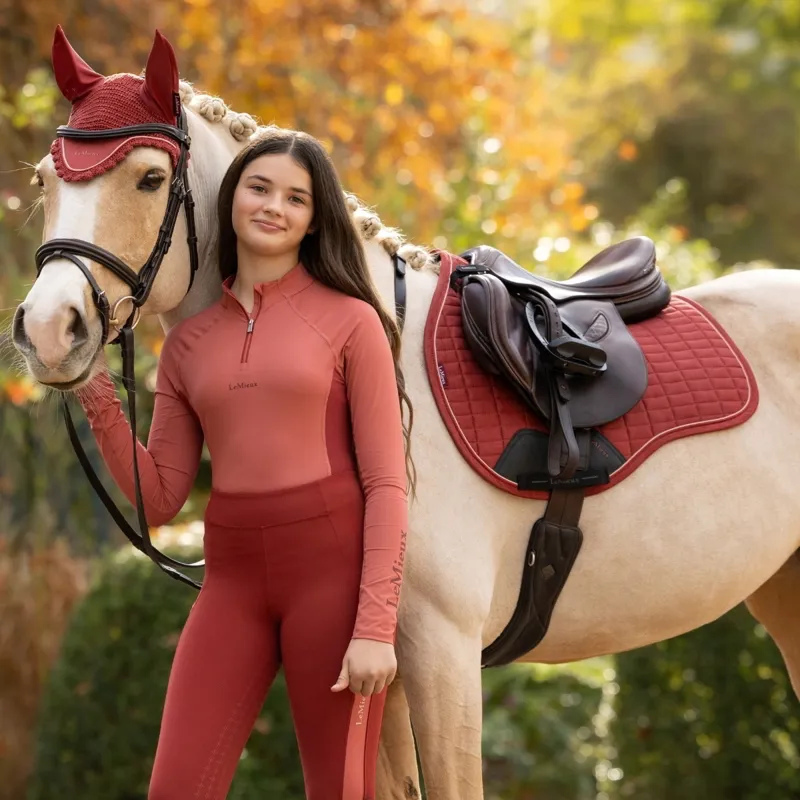 LeMieux Suede GP Saddle Pad - Russet-1