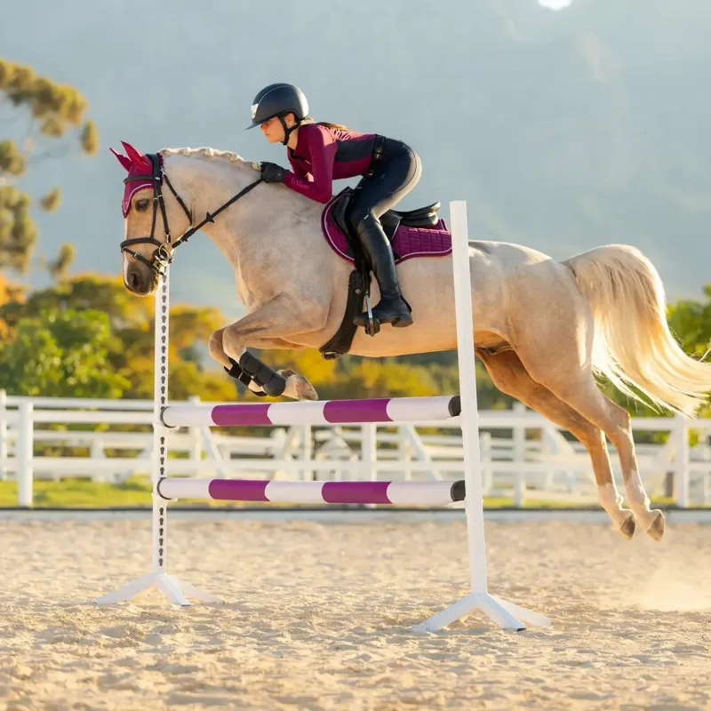 LeMieux Suede GP Saddle Pad - Blackberry-3