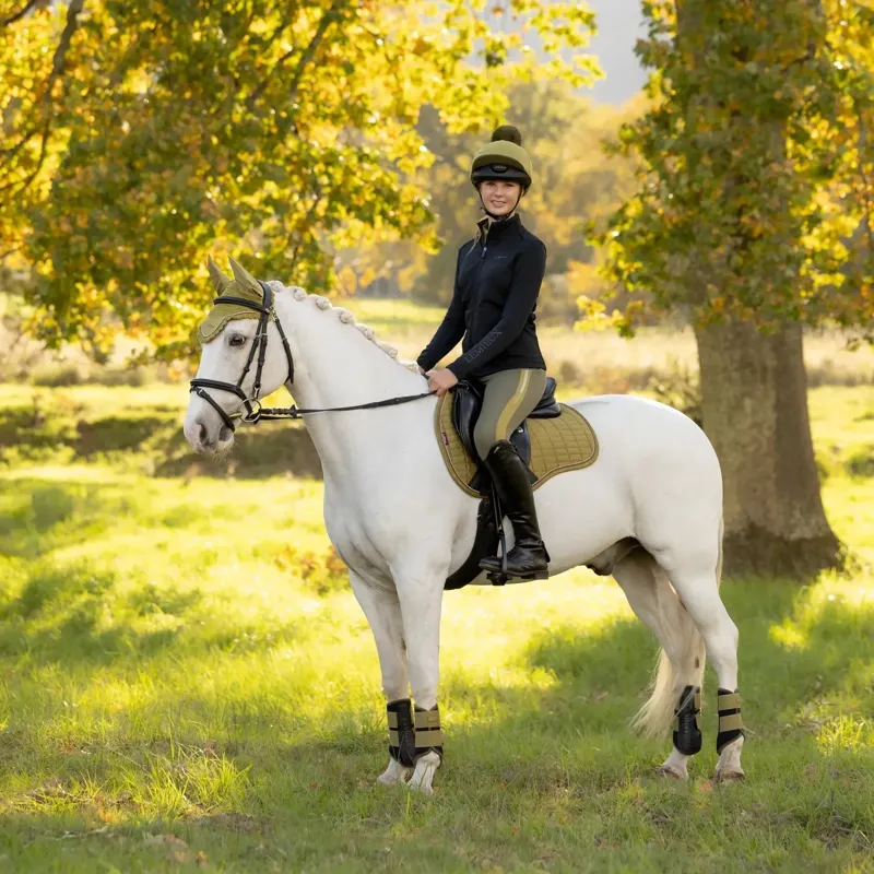 LeMieux Suede GP Saddle Pad - Gooseberry-5
