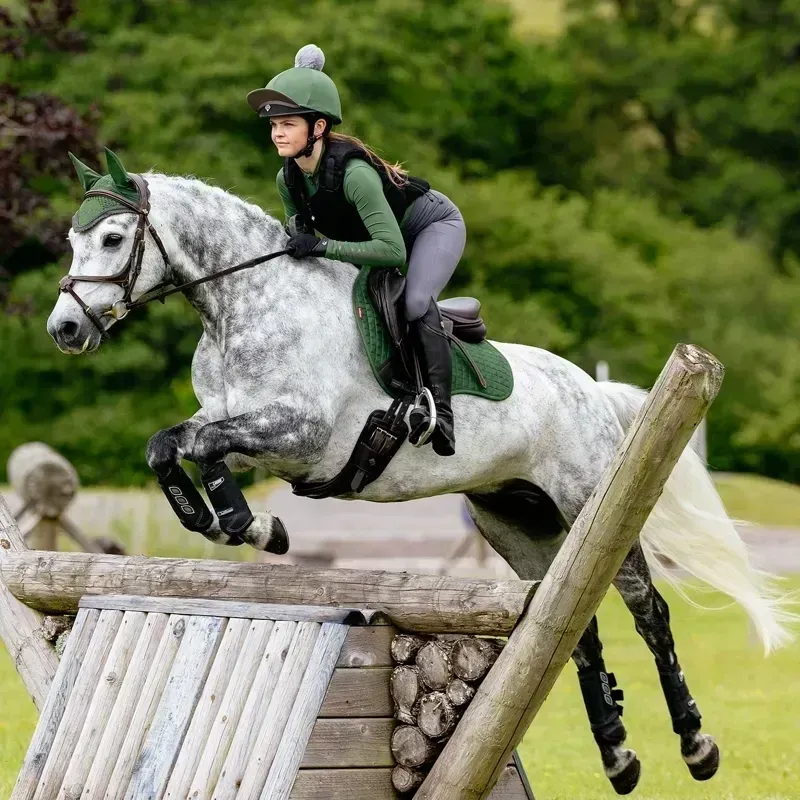 LeMieux Suede GP Saddle Pad - Hunter Green-3