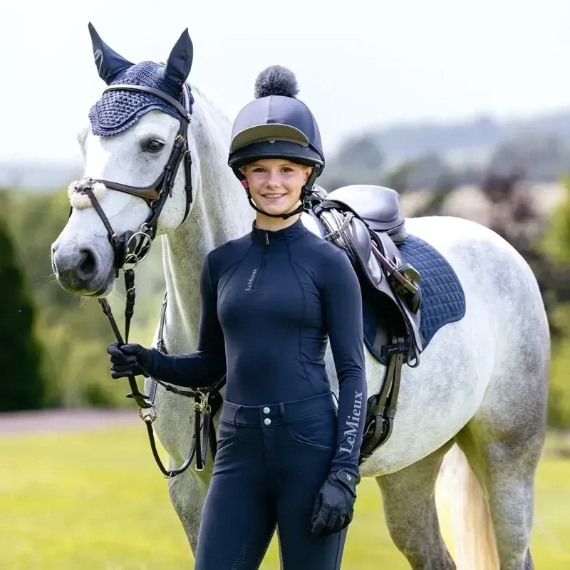 LeMieux Suede GP Saddle Pad - Navy-1