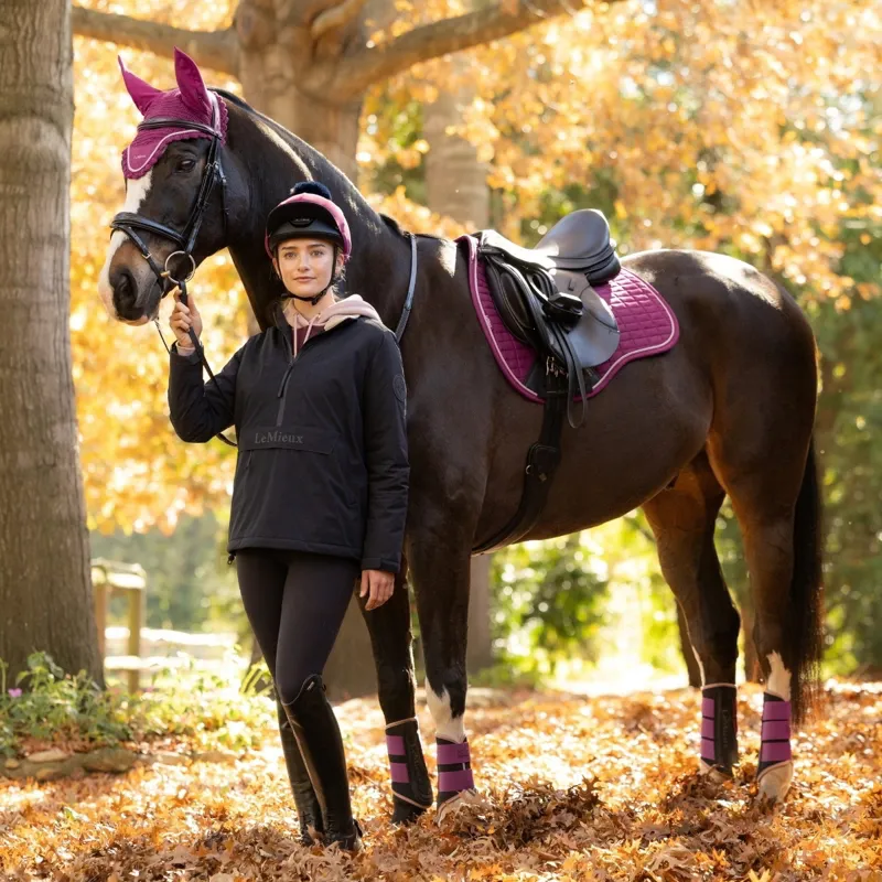 LeMieux Suede GP Saddle Pad - Blackberry-1