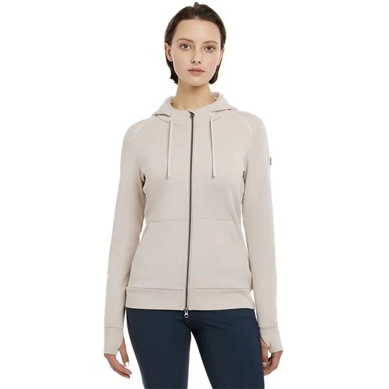 LeMieux Tabi Tech Womens Full Zip Hoodie - Stone-1