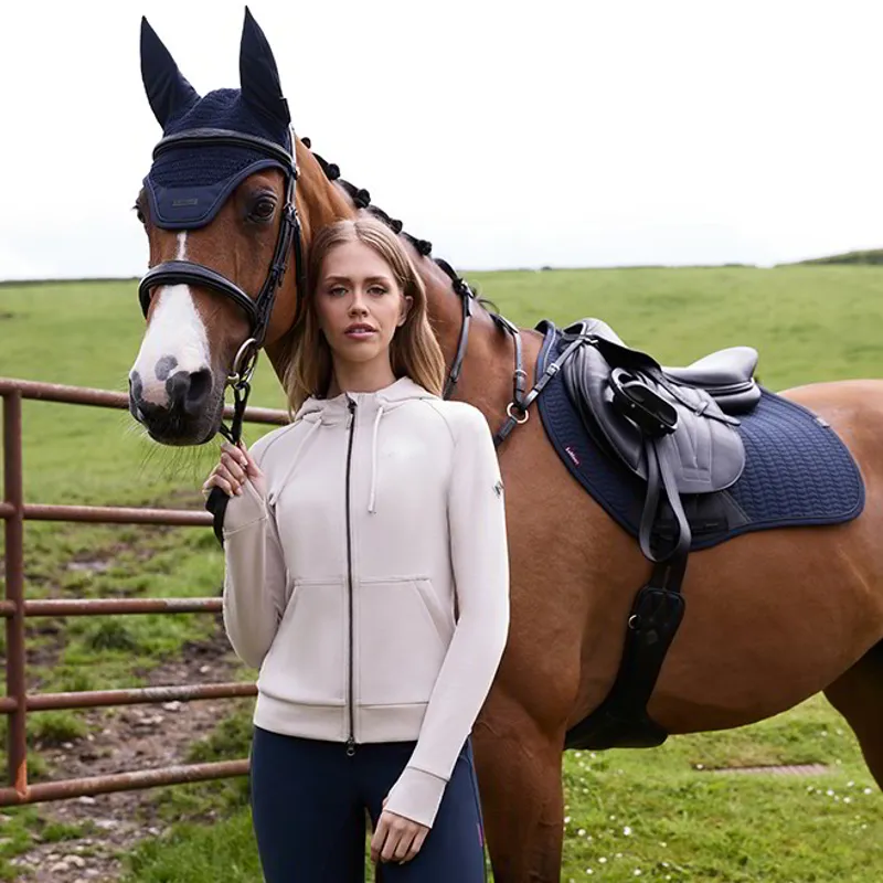 LeMieux Tabi Tech Womens Full Zip Hoodie - Stone-5