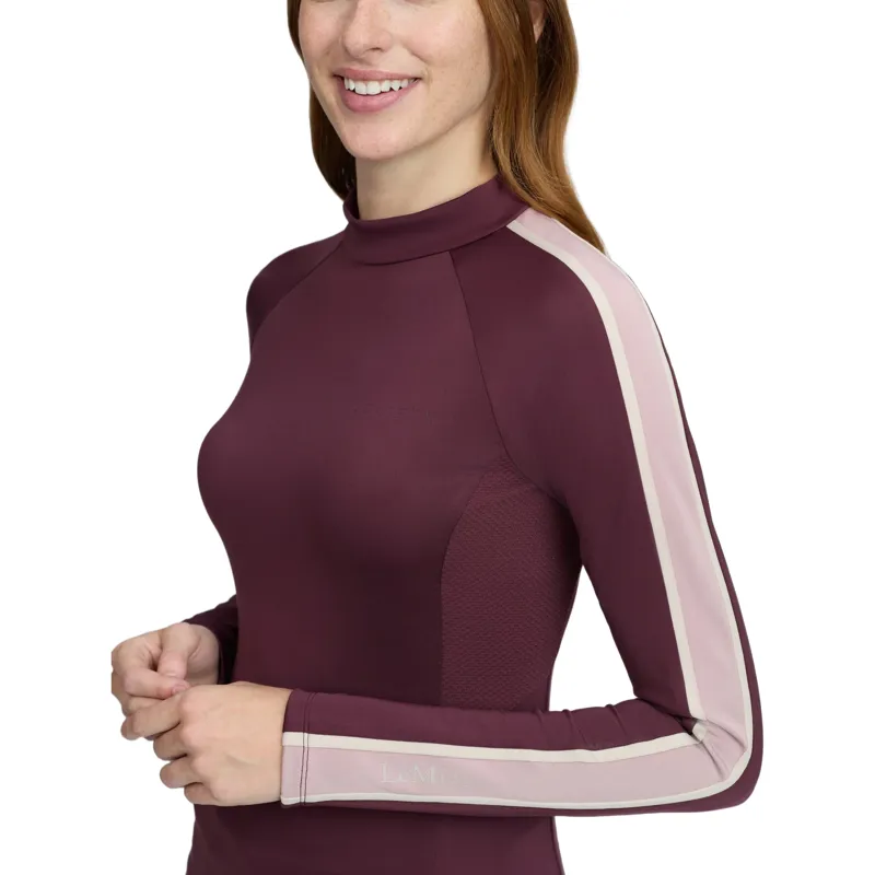 LeMieux Talia Women's Turtleneck Base Layer - Bramble-2