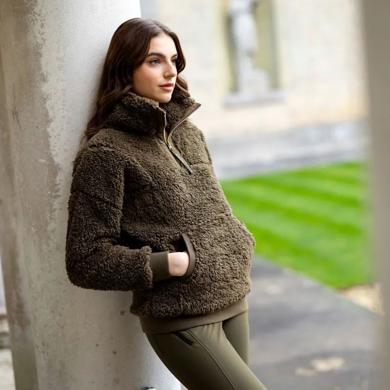LeMieux Tara Ladies Teddy Fleece Pullover - Alpine-1