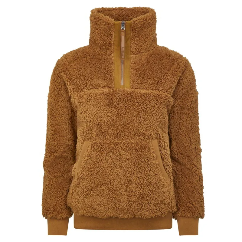 LeMieux Tara Ladies Teddy Fleece Pullover - Ginger