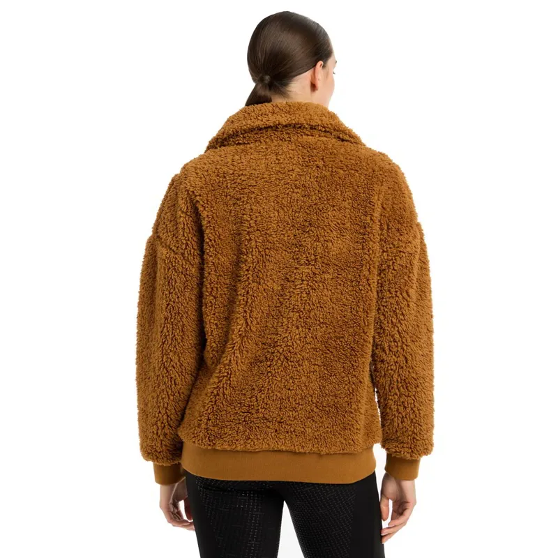 LeMieux Tara Ladies Teddy Fleece Pullover - Ginger-2