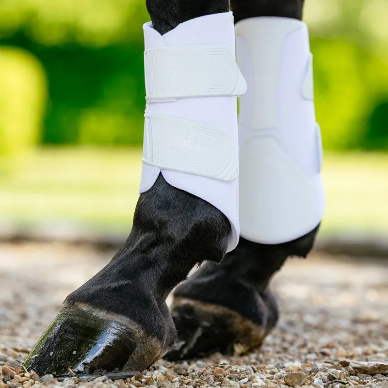 LeMieux Technical Brushing Boots - White-3