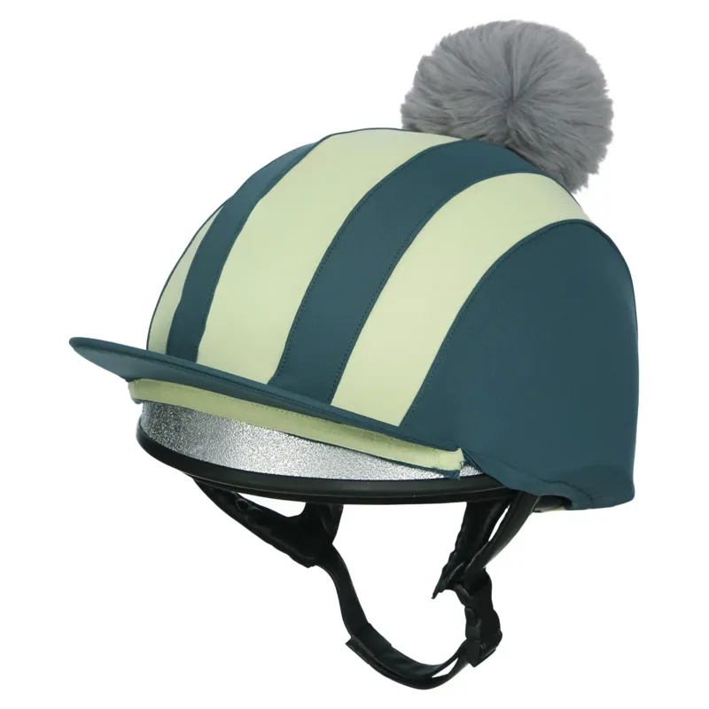 LeMieux Tempo Pom Helmet Cover - Jungle-1