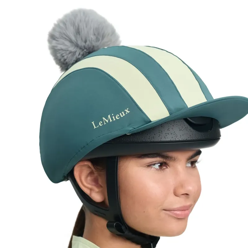LeMieux Tempo Pom Helmet Cover - Jungle-5