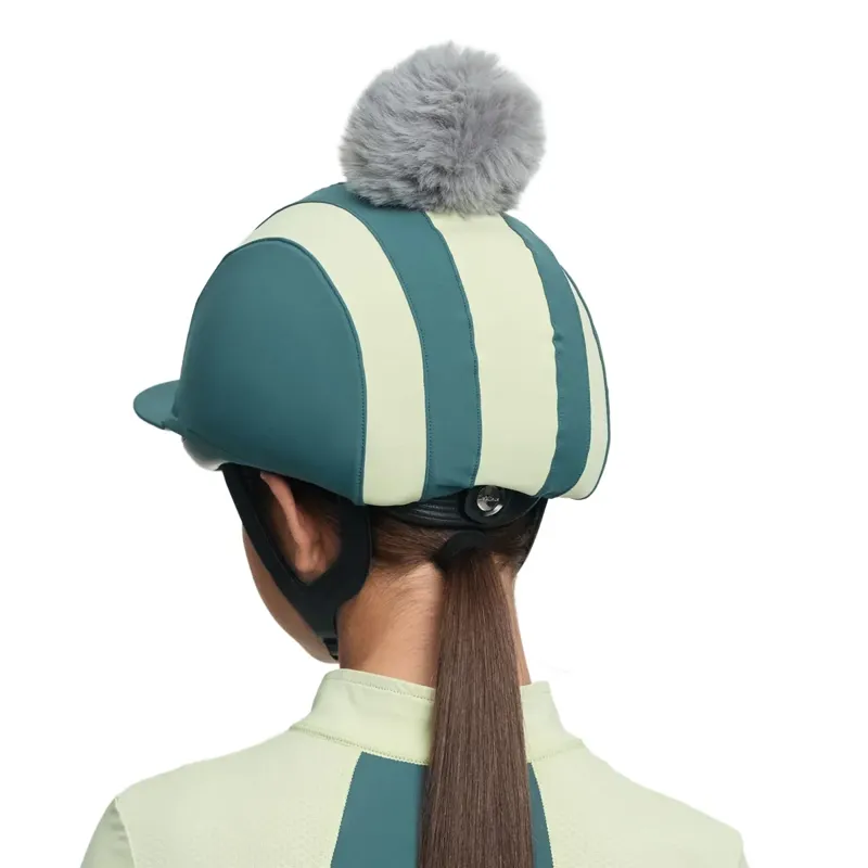 LeMieux Tempo Pom Helmet Cover - Jungle-6