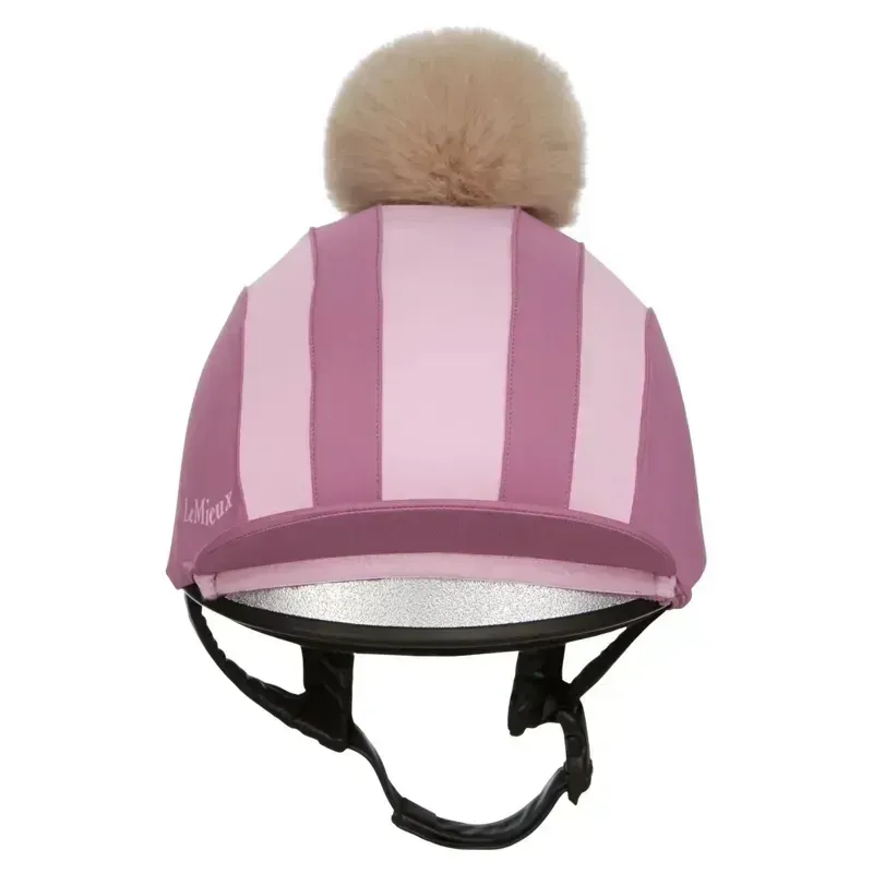 LeMieux Tempo Pom Helmet Cover - Mallow-4