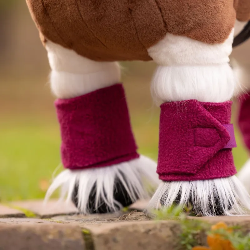 LeMieux Mini Toy Pony Polo Wraps - Blackberry-1
