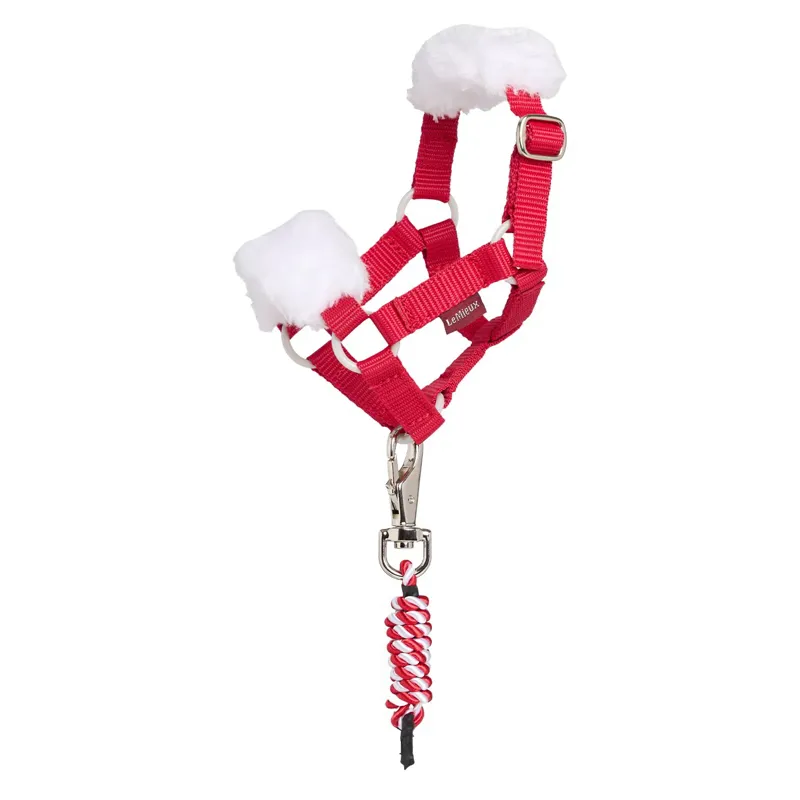 LeMieux Mini Toy Pony Christmas Halter and Lead Rope Set - Red