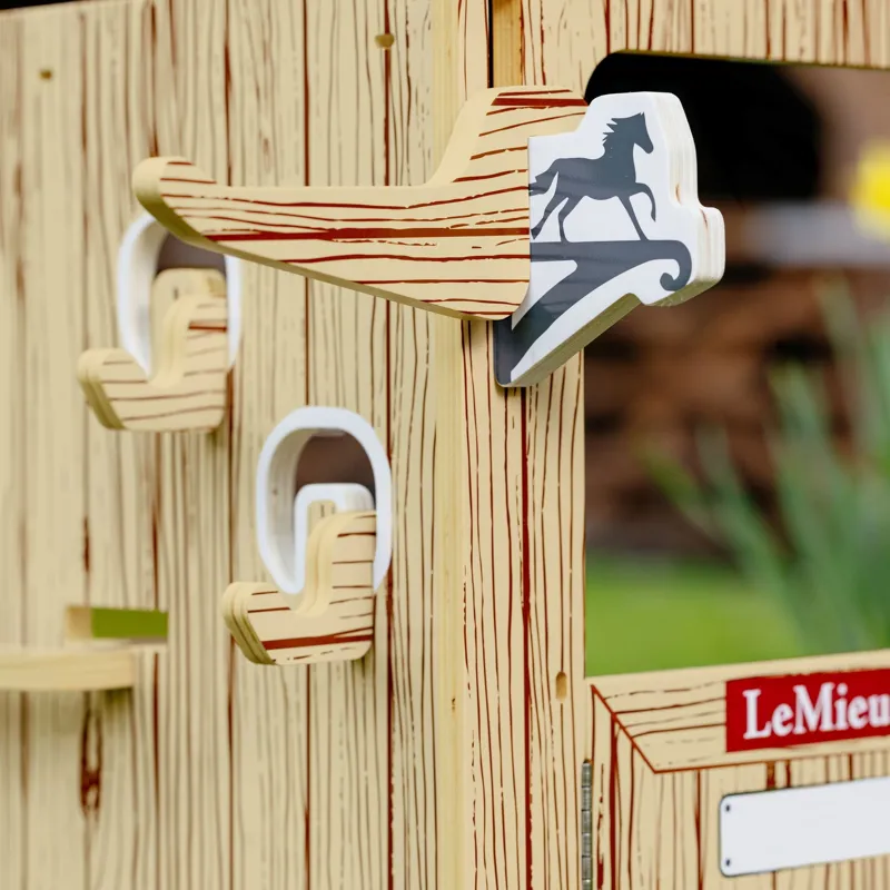 LeMieux Mini Toy Pony Wooden Stable Set-6
