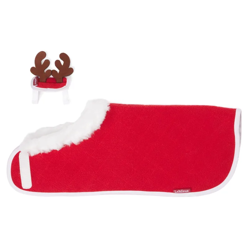 LeMieux Mini Toy Pony Christmas Blanket Set - Red